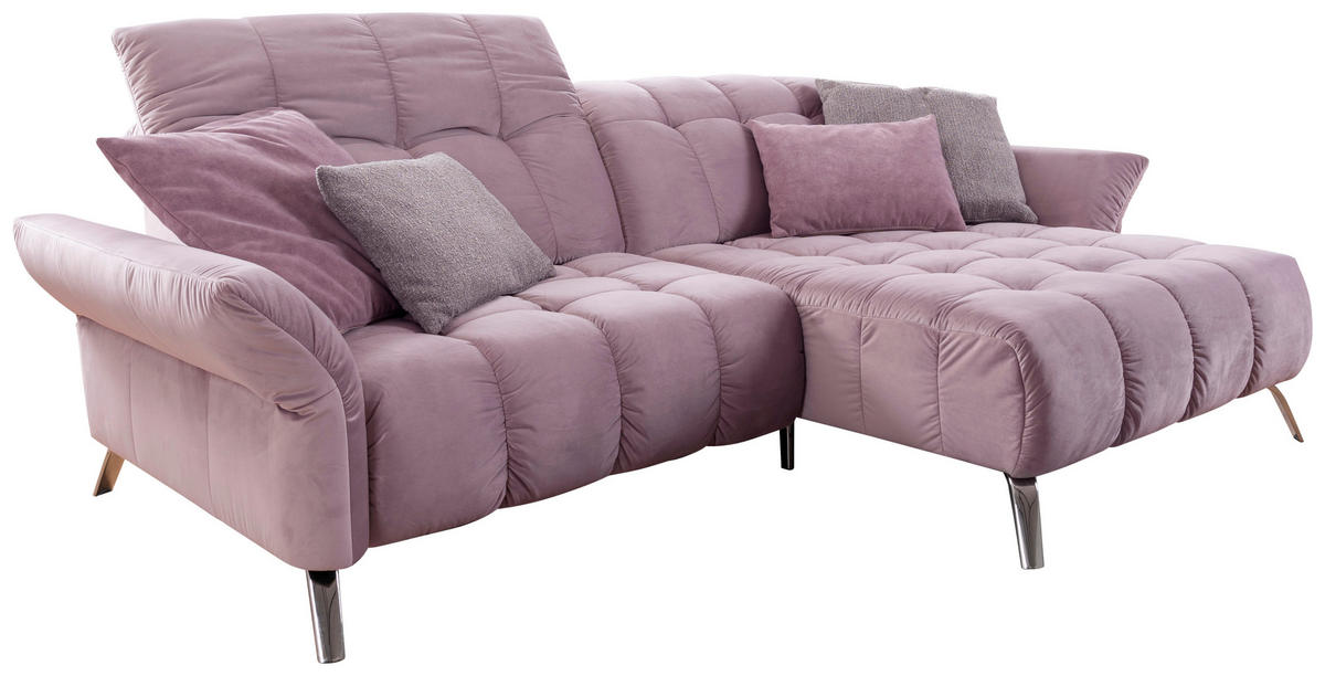 ECKSOFA Flieder  - Flieder, MODERN, Textil/Metall (244 (270)/173cm) - Livetastic