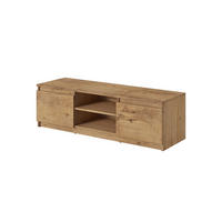 LOWBOARD  120/35,5/38 cm  stehend  - Kastanienfarben/Schwarz, Design, Holzwerkstoff/Kunststoff (120/35,5/38cm) - P & B
