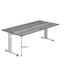 SCHREIBTISCH - Silberfarben/Grau, KONVENTIONELL, Holzwerkstoff/Metall (200/65-85/100cm) SCHREIBTISCH - Silberfarben/Grau, KONVENTIONELL, Holzwerkstoff/Metall (200/65-85/100cm)