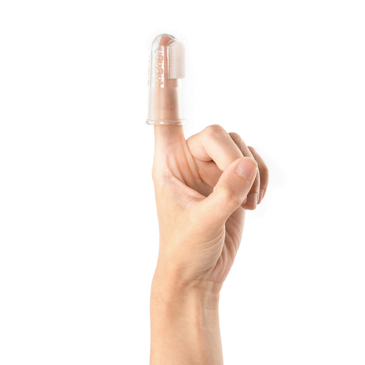 FINGERZAHNBÜRSTE - Transparent, Basics, Kunststoff (2,6/5,5/2,6cm) - Reer