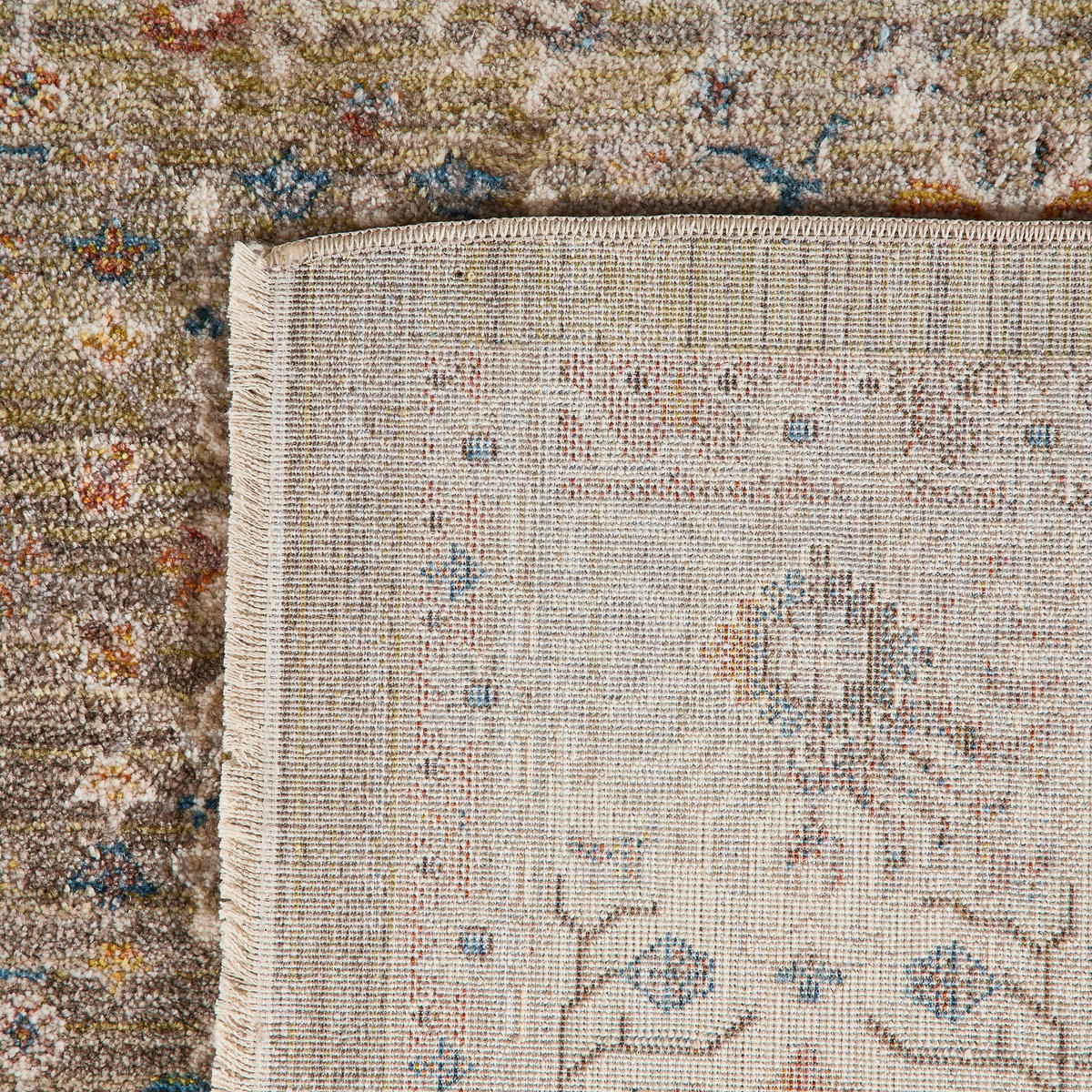 VINTAGE-TEPPICH 133/185 cm Grün, Multicolor  - Multicolor/Grün, LIFESTYLE, Textil (133/185cm) - Novel