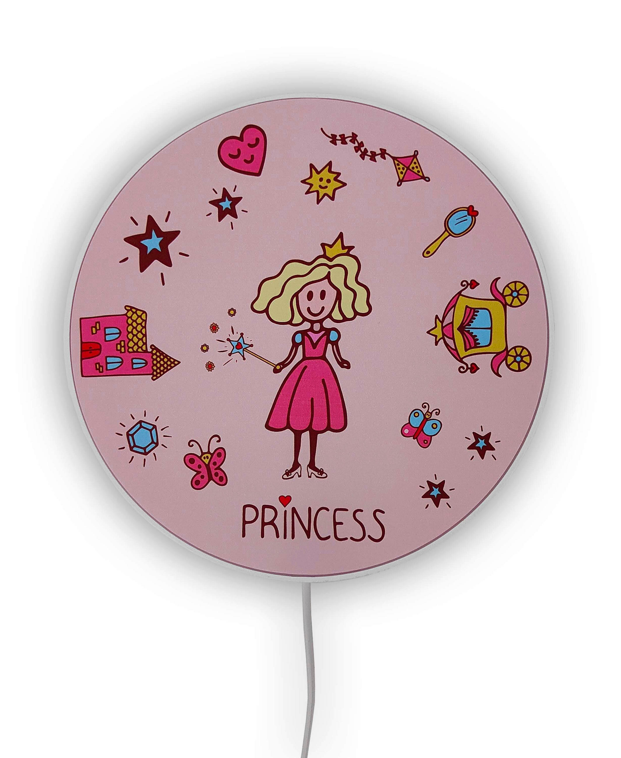 KINDERWANDLEUCHTE 25/25/8 cm   - Weiß, Basics, Kunststoff (25/25/8cm)
