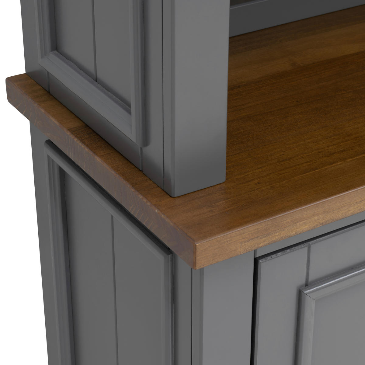 BUFFET 159/200/40 cm  in Anthrazit, Eiche dunkel  - Eiche dunkel/Anthrazit, MODERN, Glas/Holz (159/200/40cm) - MID.YOU