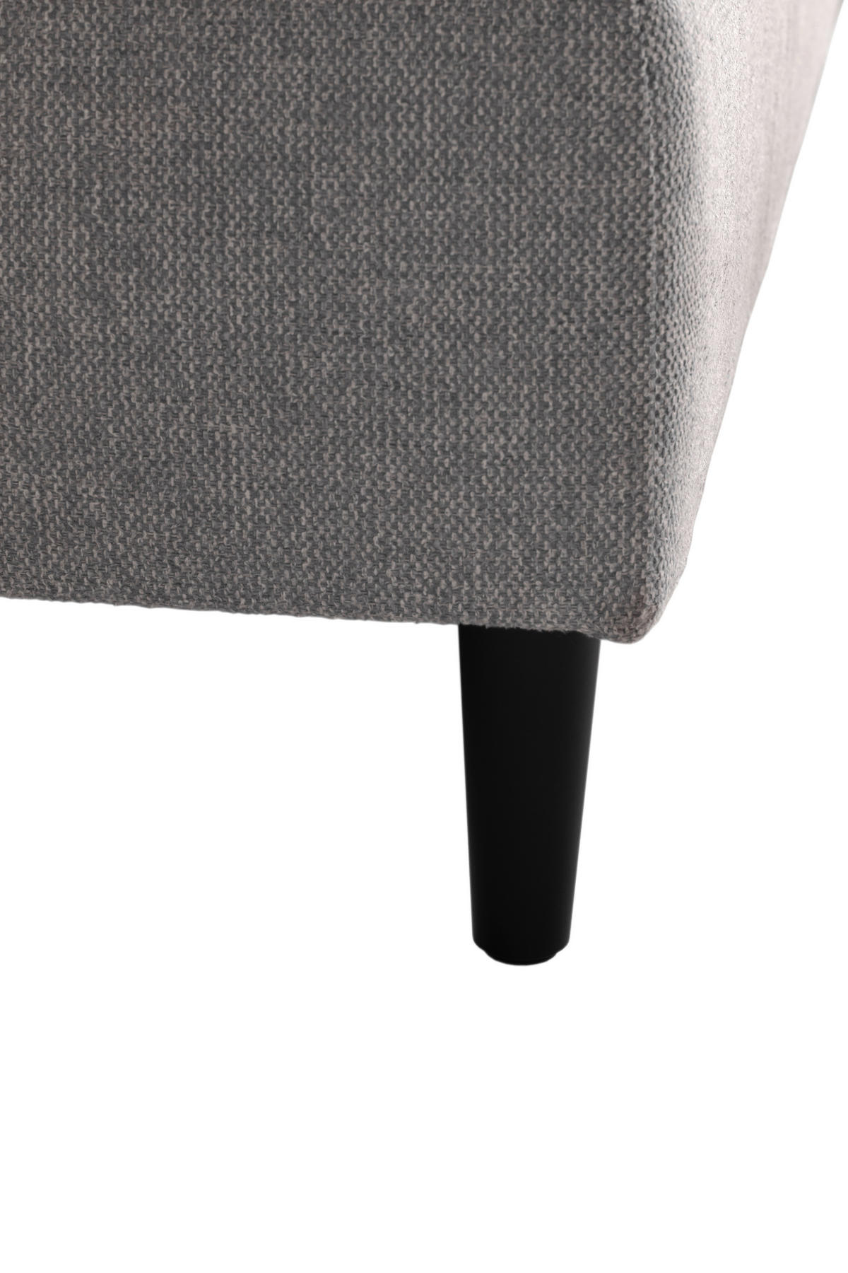 BOXSPRINGBETT 160/200 cm  in Hellgrau  - Hellgrau/Schwarz, Design, Textil/Metall (160/200cm) - Schöner Wohnen
