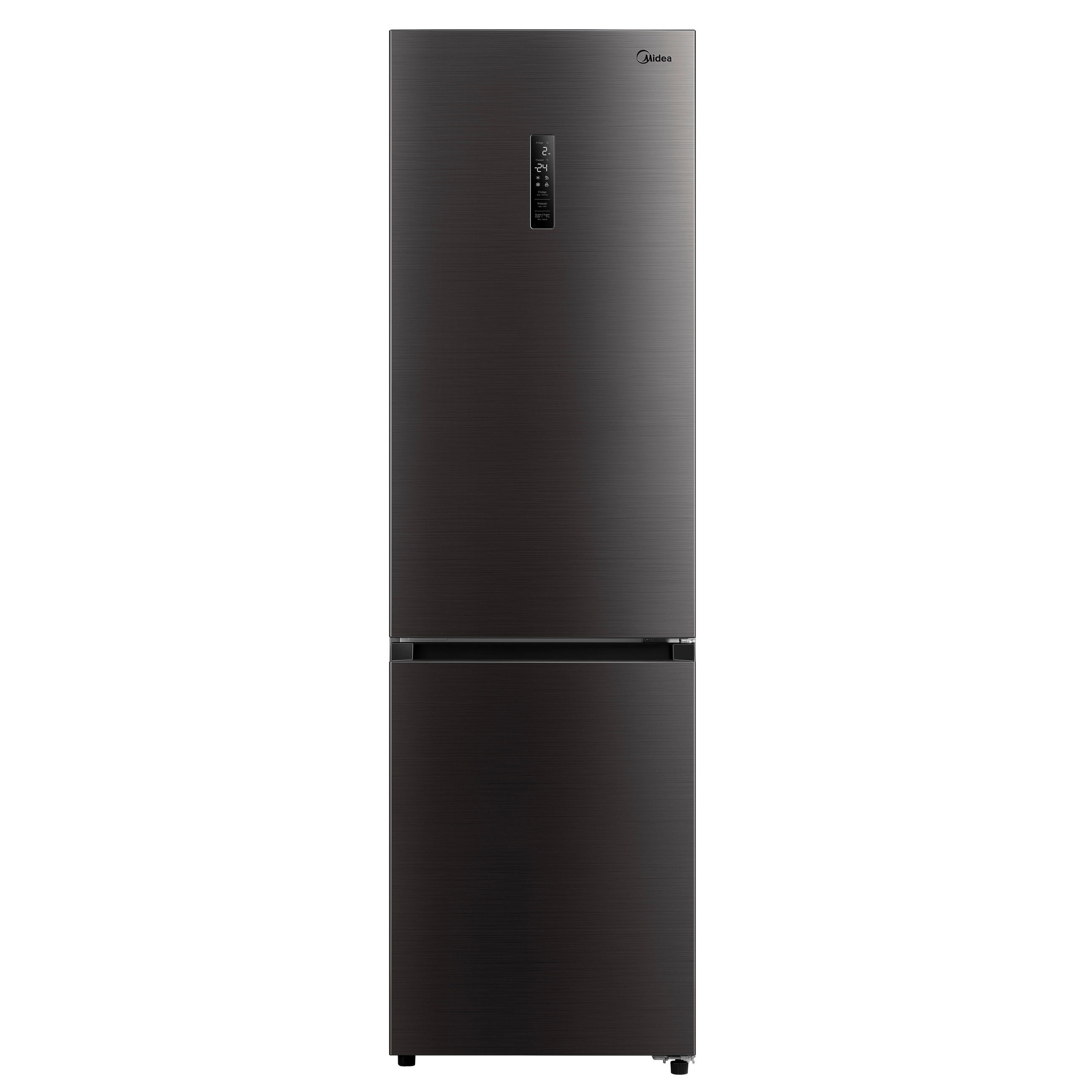 KÜHL-GEFRIER-KOMBINATION 59,5/201/70 cm MDRB521MGA28O  - Schwarz, Basics, Kunststoff/Metall (59,5/201/70cm) - Midea