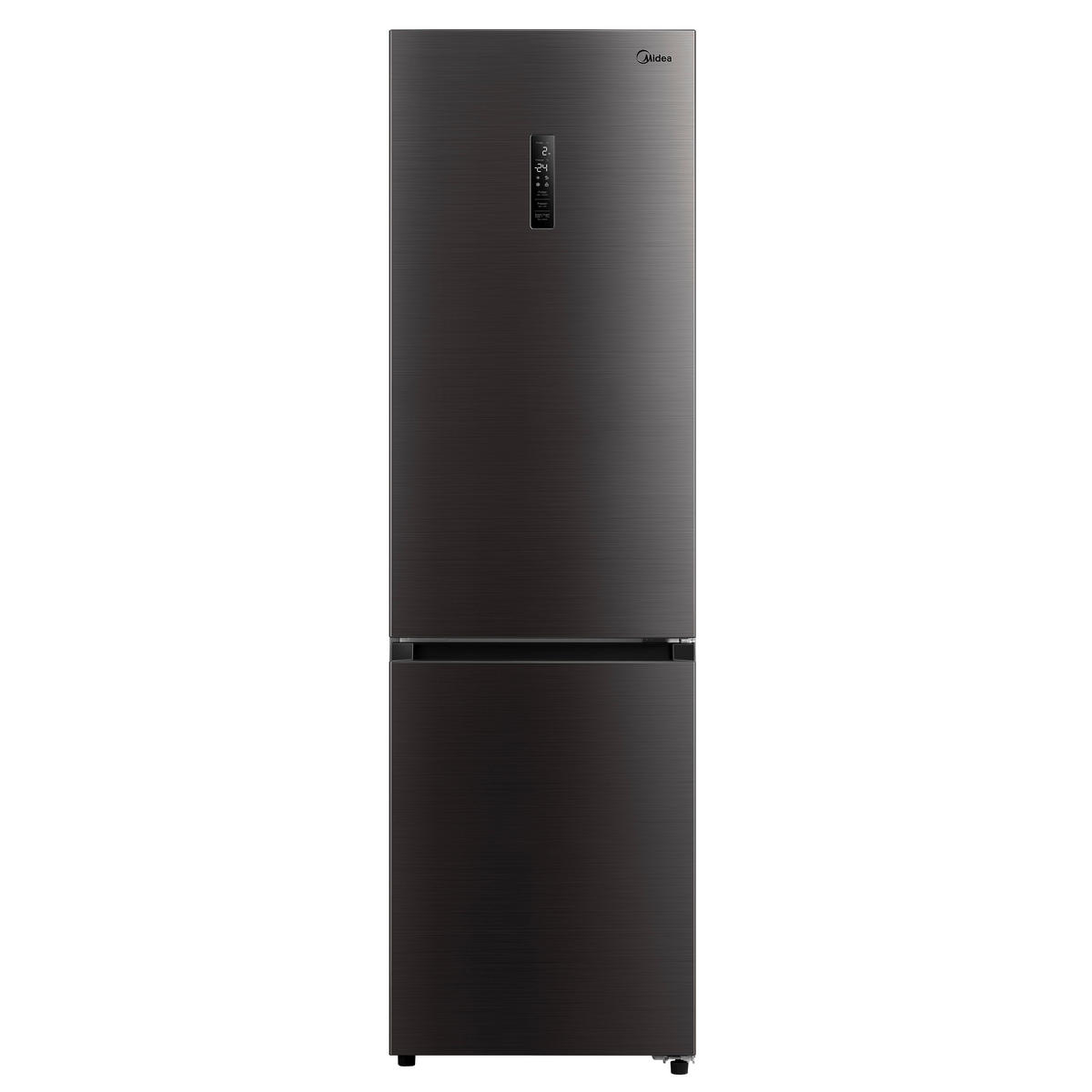 KÜHL-GEFRIER-KOMBINATION 59,5/201/70 cm MDRB521MGA28O  - Schwarz, Basics, Kunststoff/Metall (59,5/201/70cm) - Midea