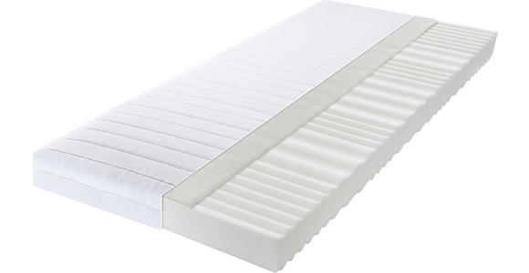 KALTSCHAUMMATRATZE 90/200 cm Höhe ca. 15 cm  - Weiß, Basics, Textil (90/200cm) - Sleeptex