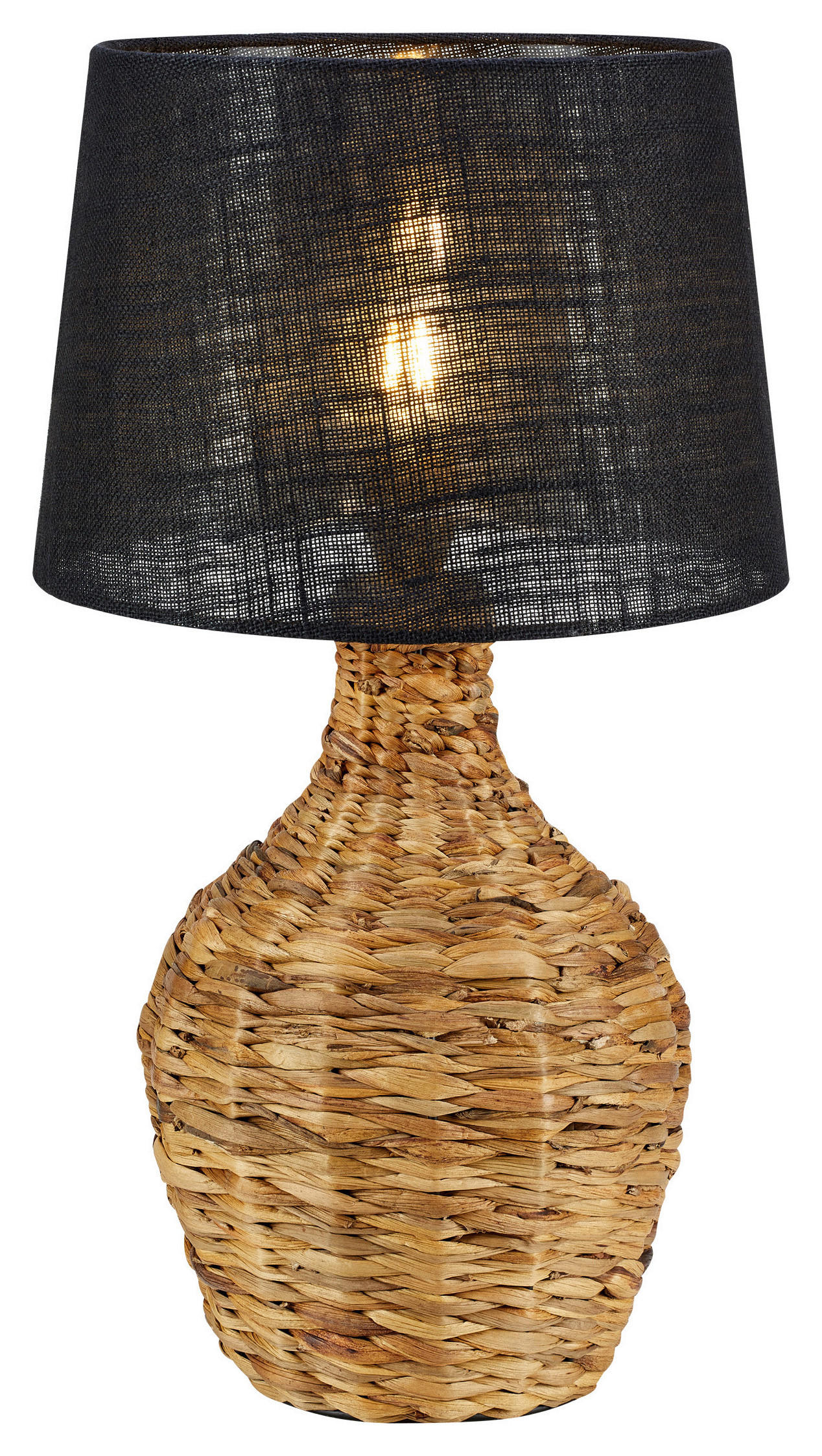 TISCHLEUCHTE PAGLIA 32/58/32 cm   - Schwarz/Naturfarben, Basics, Naturmaterialien (32/58/32cm) - Markslöjd