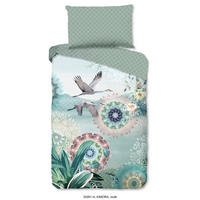 BETTWÄSCHE HIP Satin 140/200 cm  - Jadegrün/Olivgrün, Trend, Textil (140/200cm)