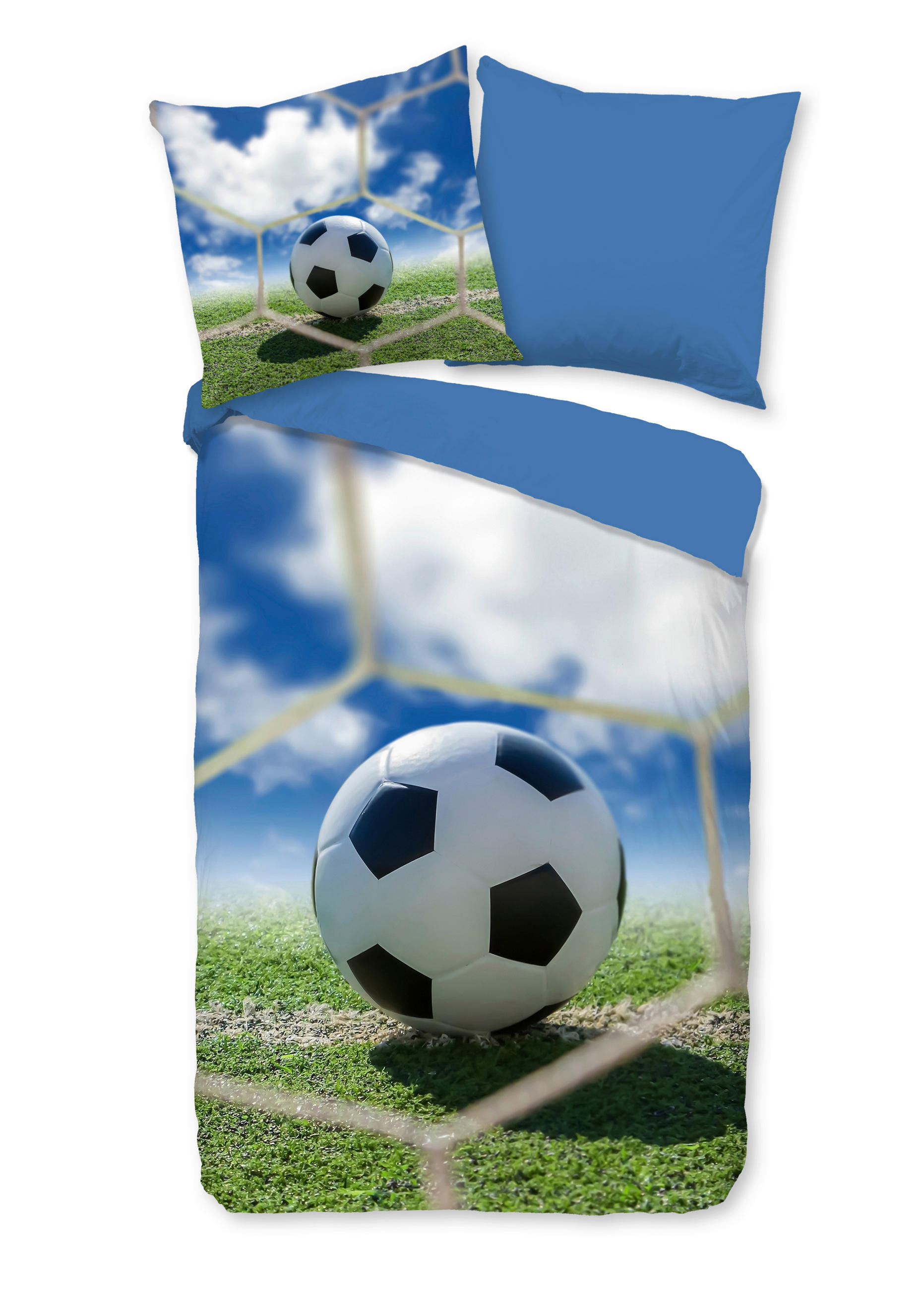 KINDERBETTWÄSCHE Good Morning Renforcé 135/200 cm  - Blau/Grün, Design, Textil (135/200cm)