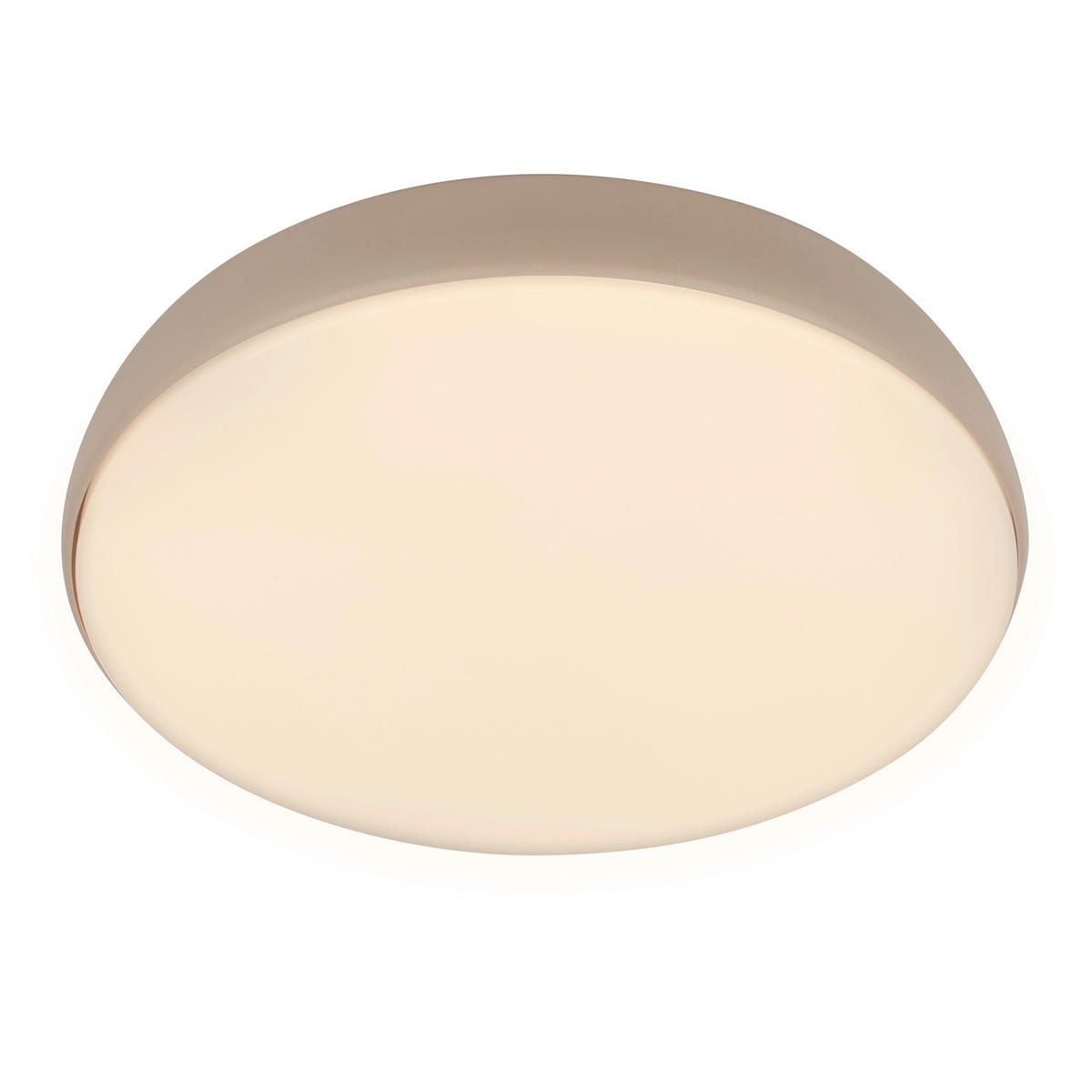 STROPNÍ LED SVÍTIDLO, 35/8,5 cm  - béžová, Basics, kov/plast (35/8,5cm)