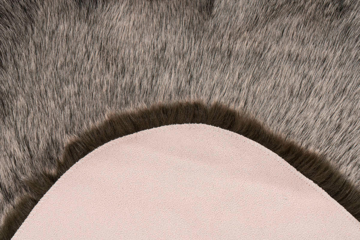 FELLTEPPICH 60/180 cm  - Braun/Olivgrün, Design, Textil (60/180cm) - Kayoom