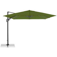 AMPELSCHIRM 300x300 cm  - Anthrazit/Grün, Design, Textil/Metall (300/300cm) - Amatio