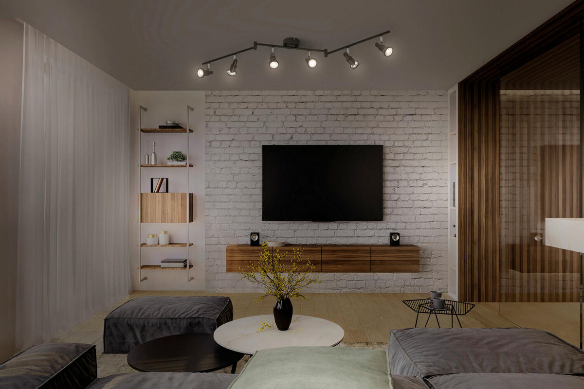 LED-STRAHLER 119,8/9/17,6 cm   - Schwarz, Basics, Metall (119,8/9/17,6cm) - Osram