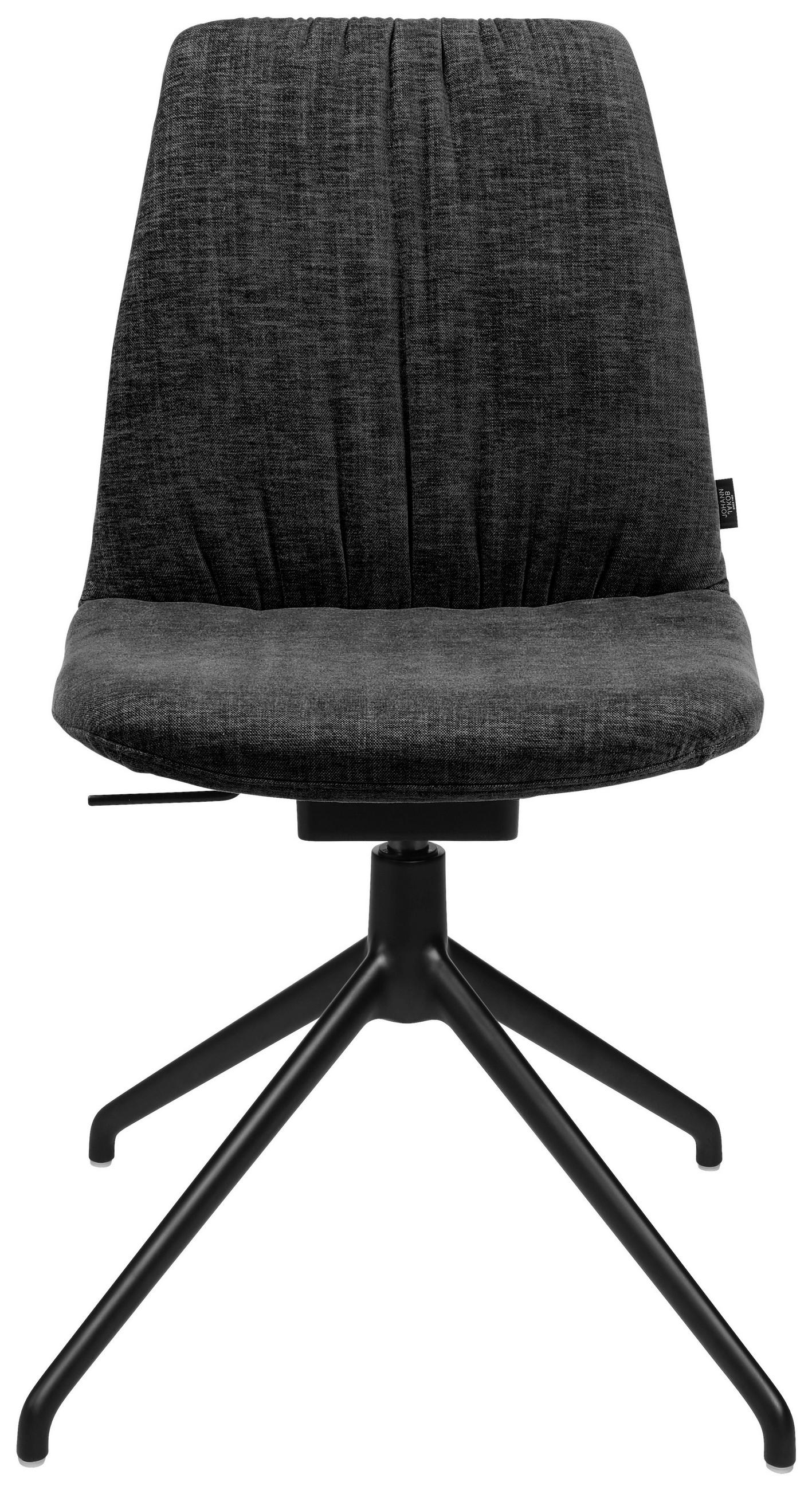 STUHL  in Stahl Flachgewebe  - Anthrazit, Design, Textil/Metall (46/85-88/55cm) - Johann Jakob