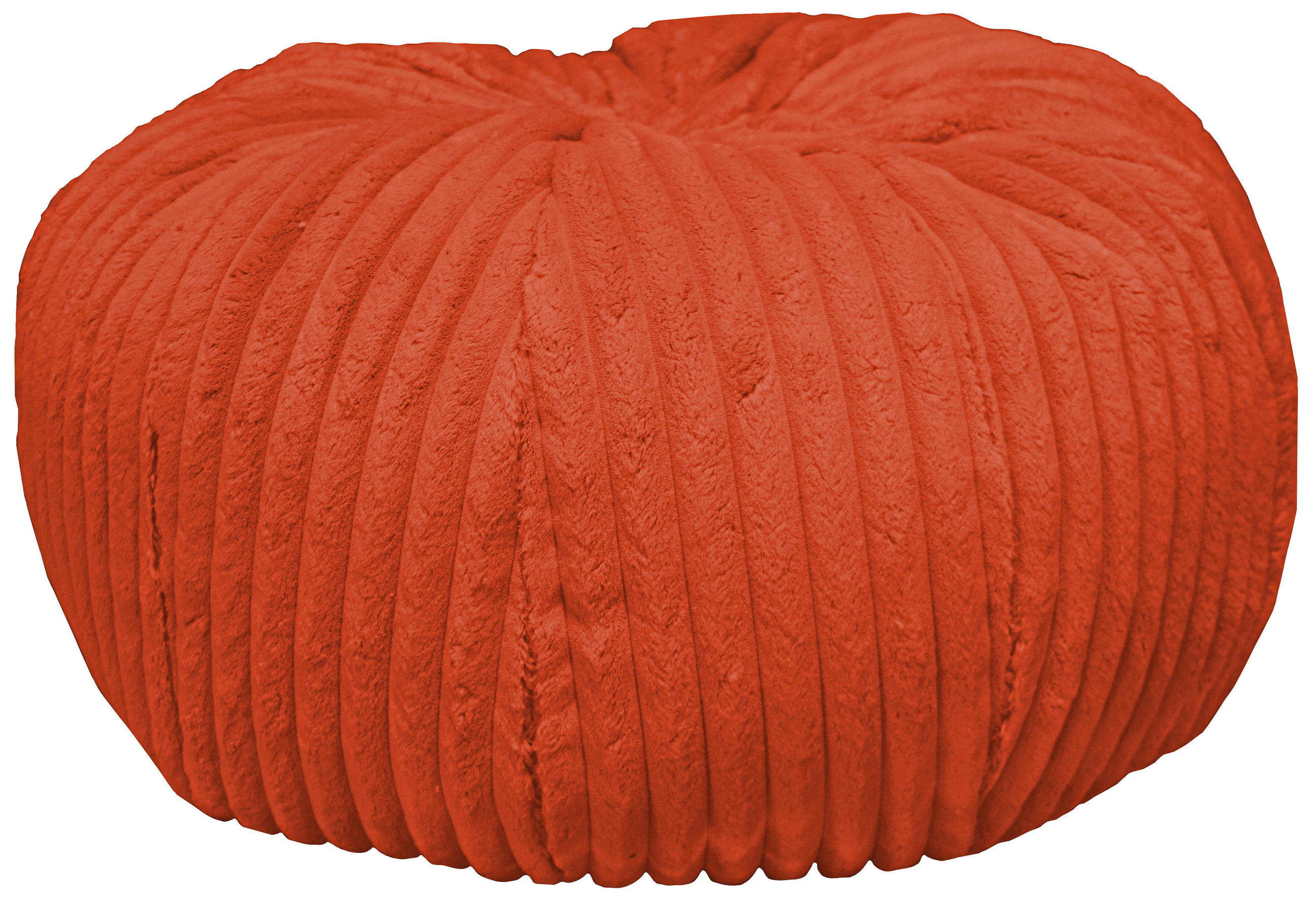 POUF Cord 60/30/60 cm  - Rostfarben, Design, Textil (60/30/60cm) - Carryhome