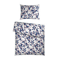 BETTWÄSCHE Mavie Satin 140/200 cm  - Blau/Weiß, KONVENTIONELL, Textil (140/200cm) - Novel