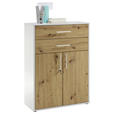 AKTENSCHRANK Eiche Artisan  - Eiche Artisan, MODERN, Holzwerkstoff (80/111/35cm) - Carryhome