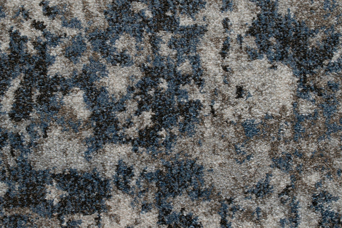 WEBTEPPICH  Wohnzimmer 80/150 cm Sorrent Blau, Grau, Silberfarben rechteckig  - Blau/Silberfarben, Design, Textil (80/150cm) - Novel