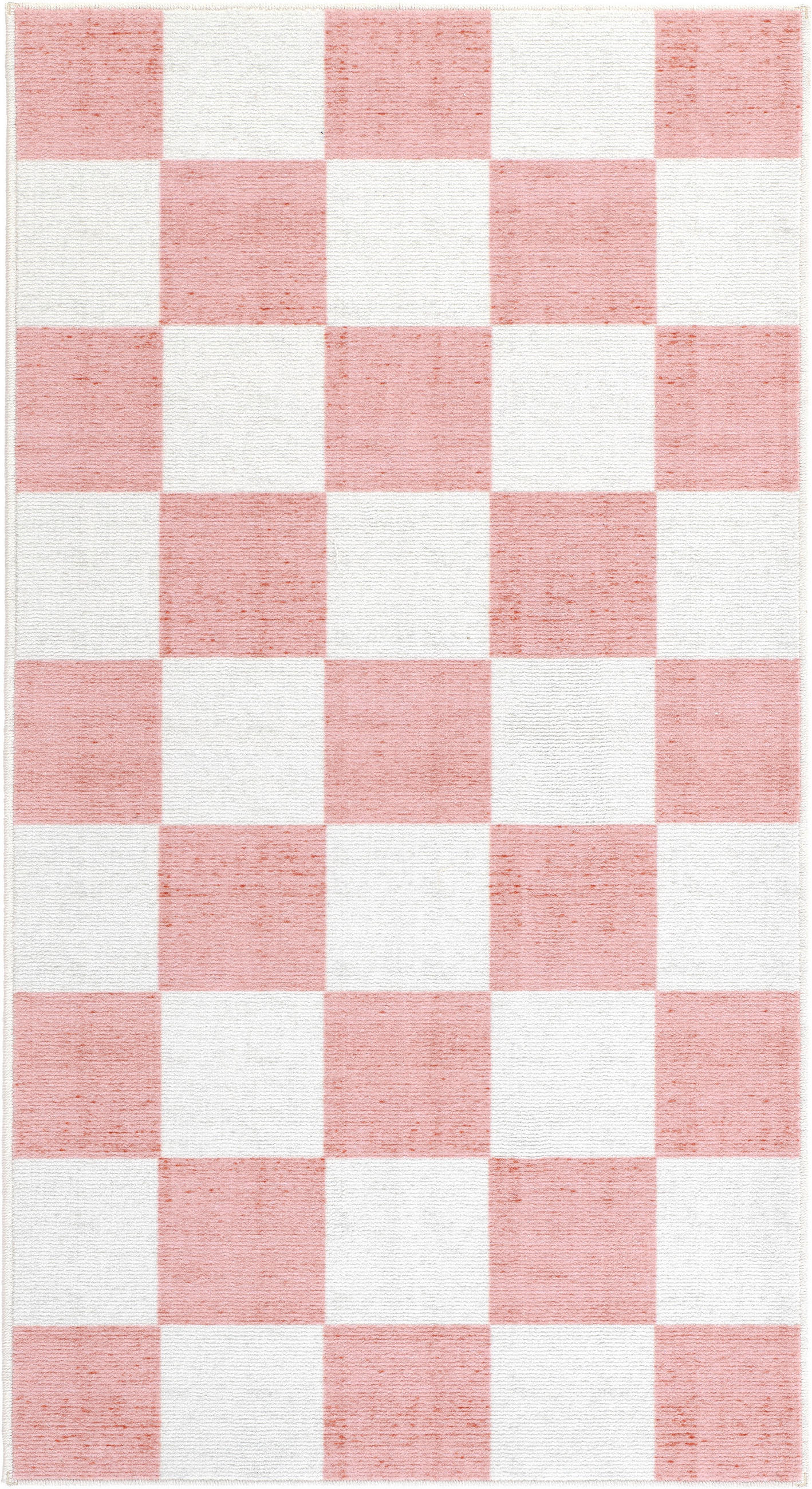 TUFTTEPPICH 80/150 cm MESIO JACK, waschbar Hellrosa, Grauweiß  - Hellrosa/Grauweiß, Design, Kunststoff/Textil (80/150cm) - Lindorug