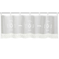 KURZGARDINE   120/45 cm   - Weiß, KONVENTIONELL, Textil (120/45cm)