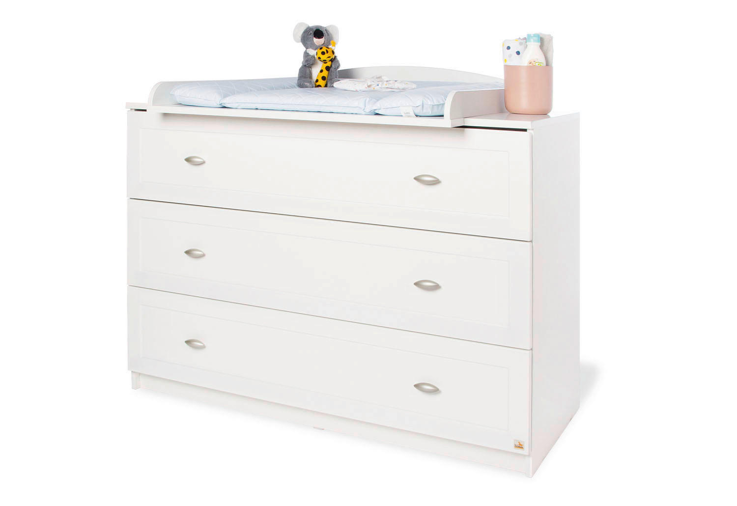 BABYZIMMER PINOLINO LAURA  - Weiß, ROMANTIK / LANDHAUS, Holzwerkstoff - Pinolino