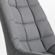 DREHSTUHL Grau, Schwarz  - Schwarz/Grau, KONVENTIONELL, Kunststoff/Textil (65/80-90/62cm) - Carryhome
