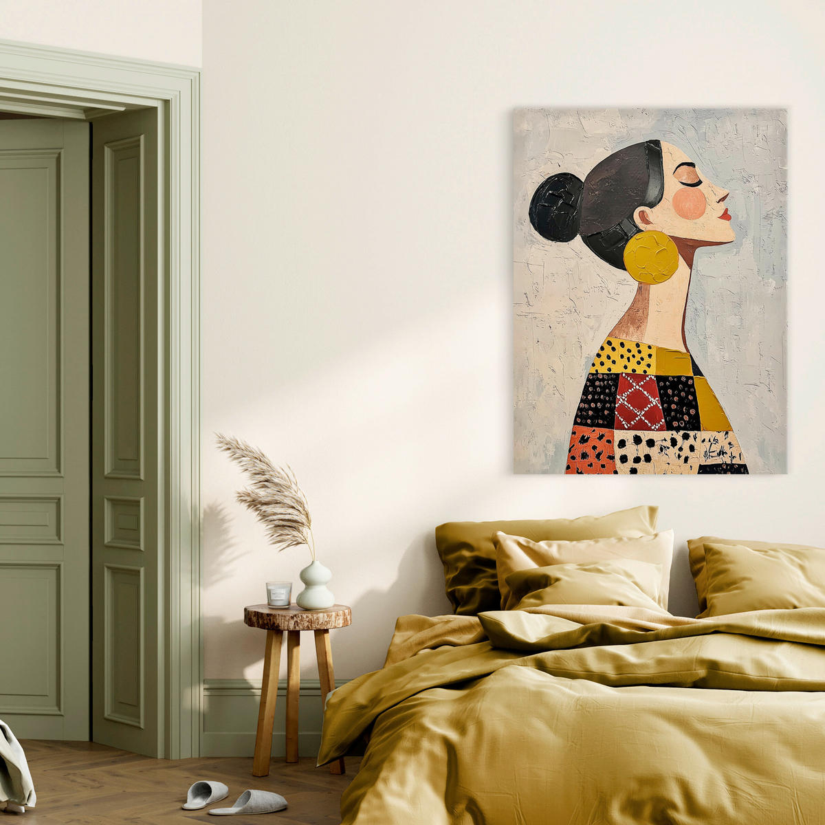 LEINWANDBILD Frauen 70/100 cm  - Multicolor, Basics, Holz/Textil (70/100cm)