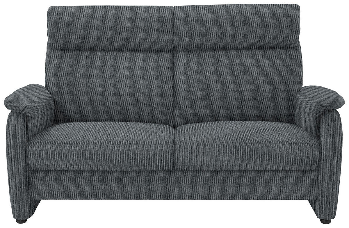 2,5-SITZER in Flachgewebe Anthrazit  - Anthrazit/Schwarz, Konventionell, Textil/Metall (178/107/97cm) - Pure Home Comfort