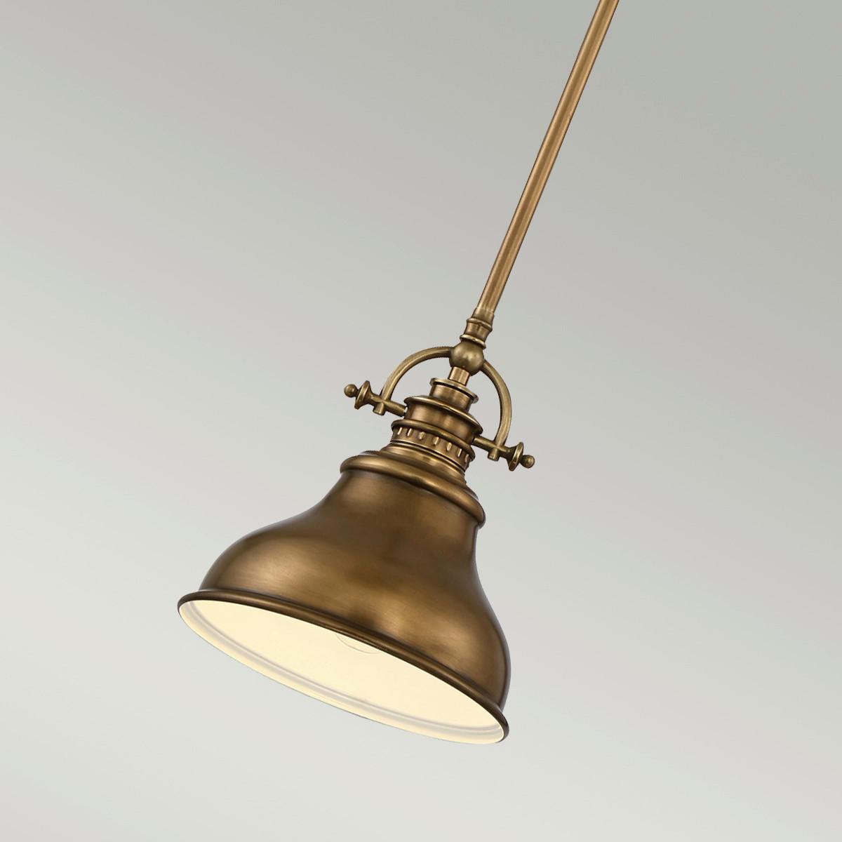 HÄNGELEUCHTE 22.2/20.3 cm    - Messingfarben, Design, Glas/Metall (22.2/20.3cm) - Elstead Lighting