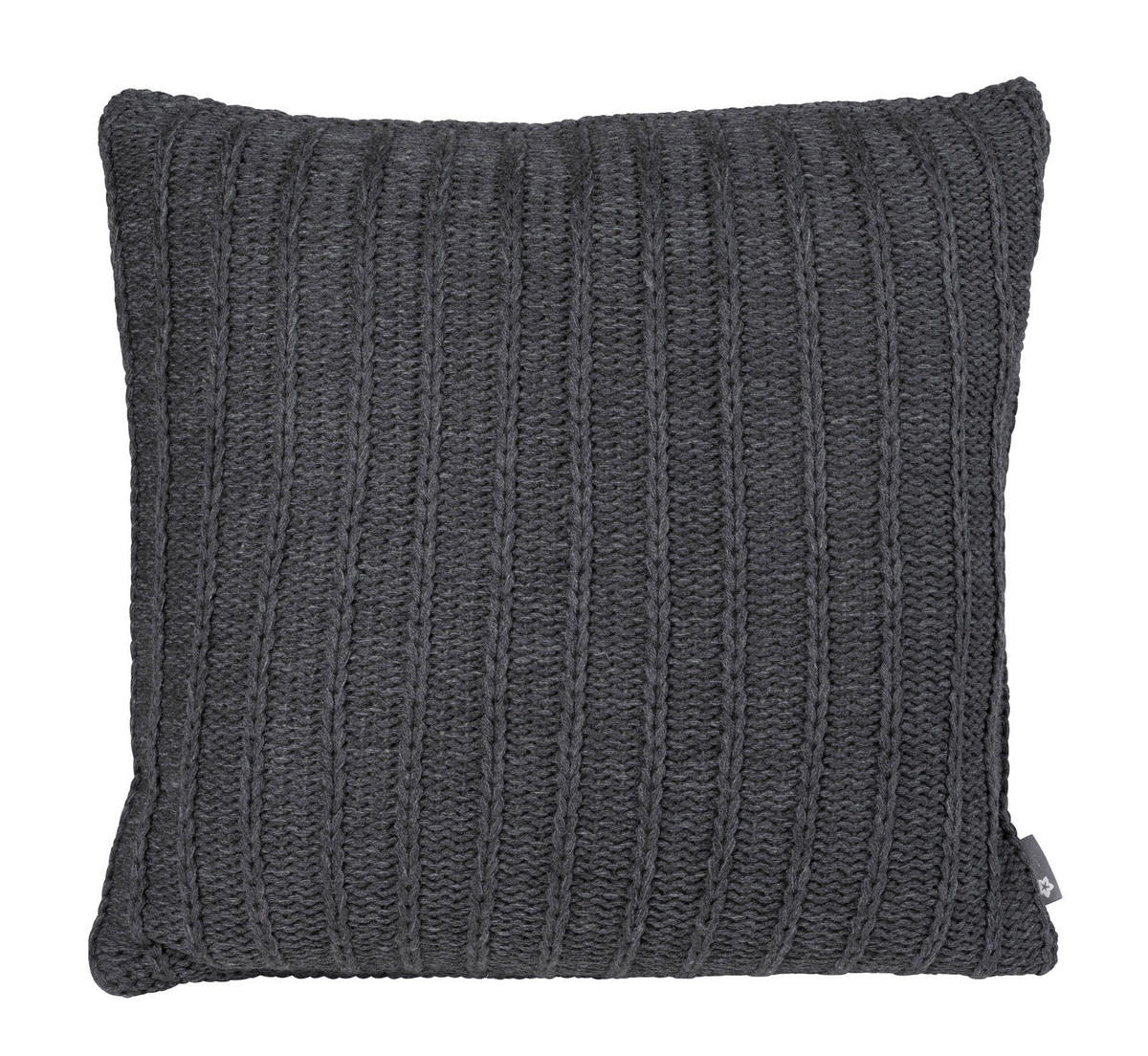 KISSENHÜLLE 50/50 cm  - Anthrazit, Basics, Textil (50/50cm) - Pichler