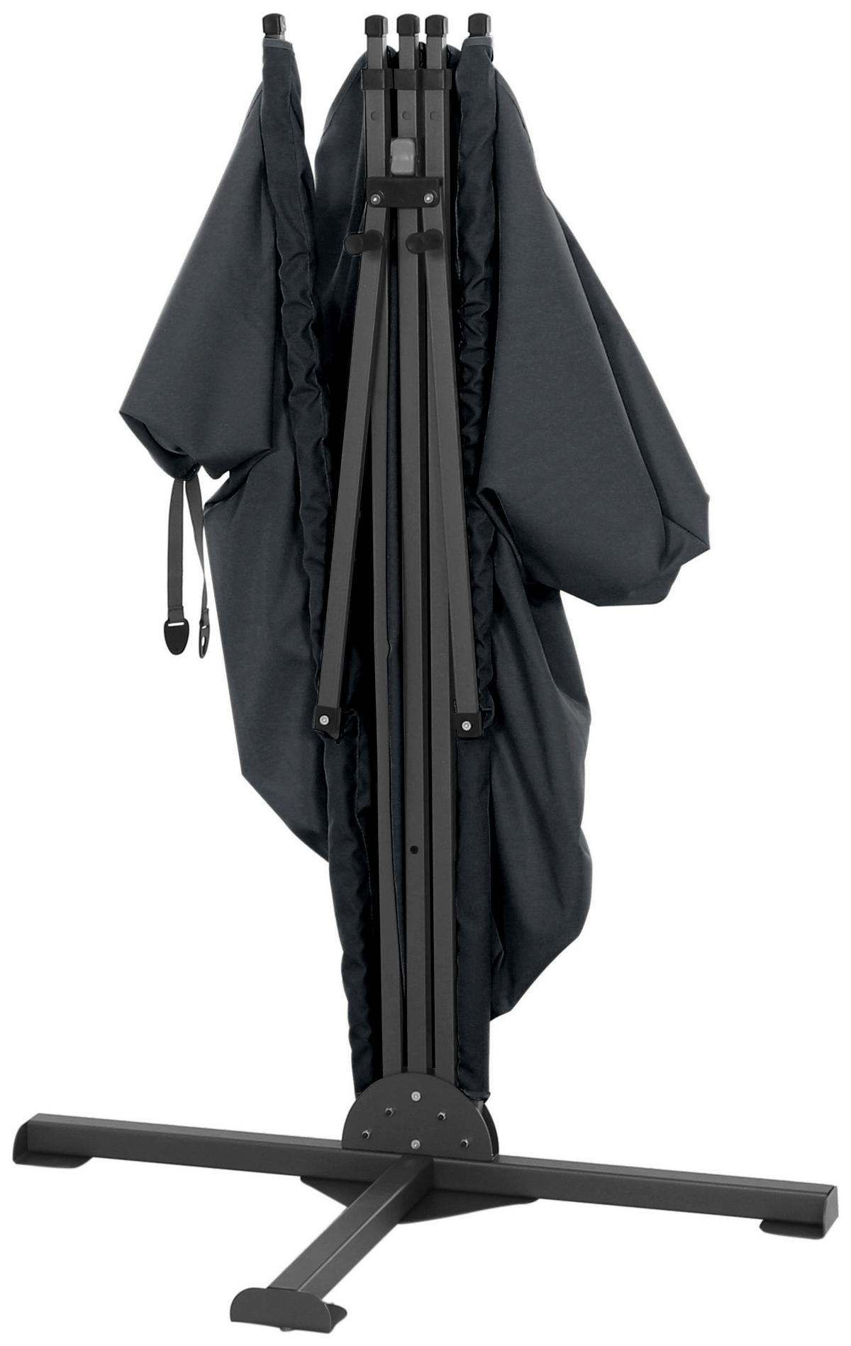 SICHTSCHUTZ - Anthrazit, KONVENTIONELL, Textil/Metall (280/150cm) - Siena Garden