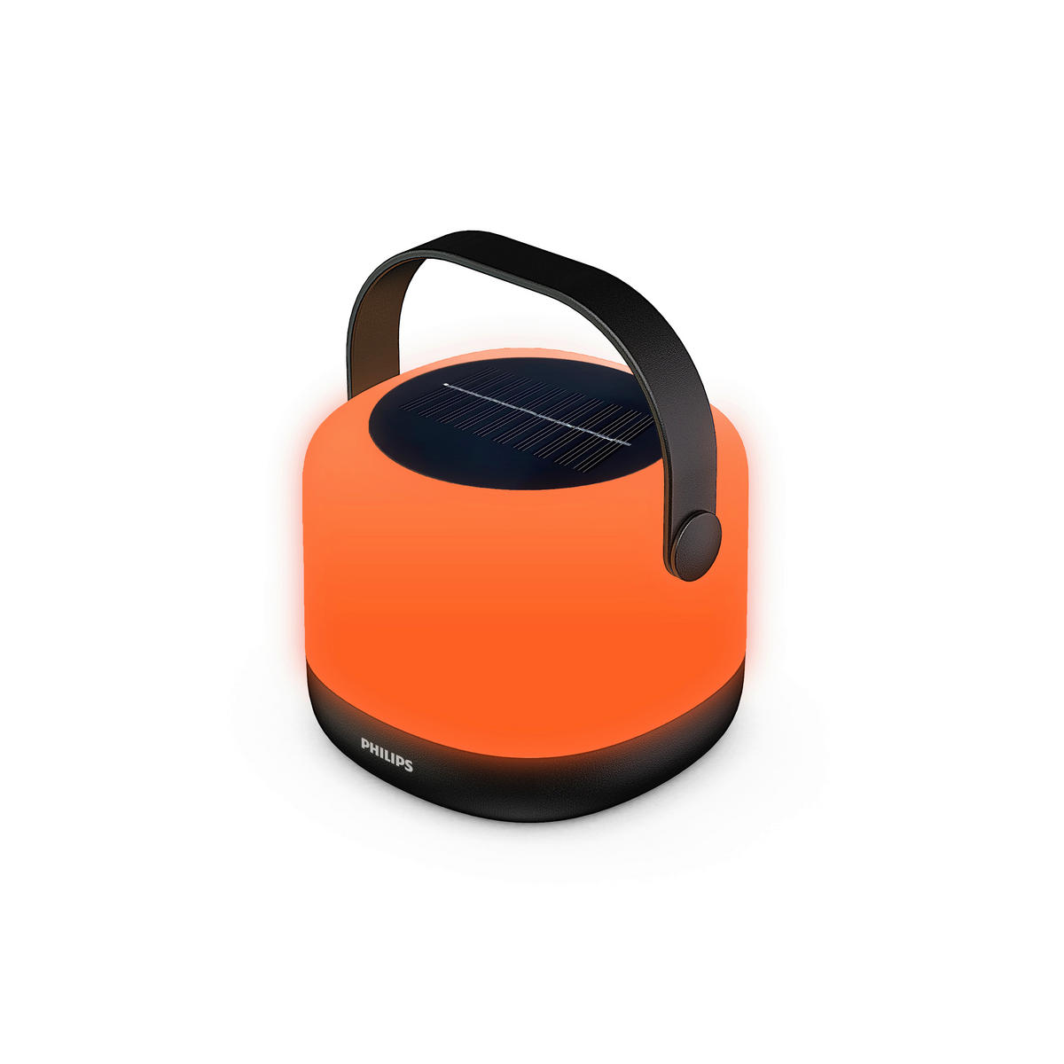 SOLARLEUCHTE Alula 12/14,9/13,1 cm  - Schwarz, Basics, Kunststoff (12/14,9/13,1cm) - Philips