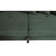 ECKSOFA inkl. Funktionen Waldgrün Cord  - Waldgrün/Silberfarben, Design, Textil/Metall (226/257cm) - Xora