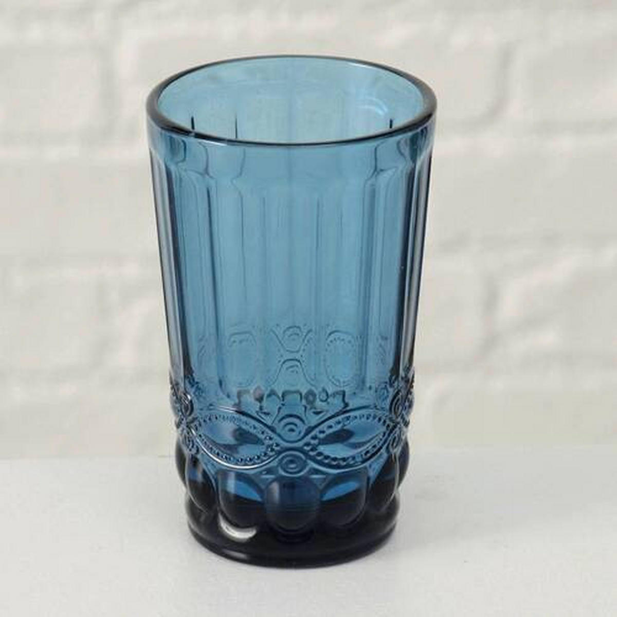 DRICKSGLAS  - blå, Basics, glas (8/13cm)