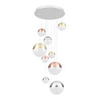 LED-HÄNGLAMPA Stafford 50/150 cm  - kromfärg/mässingsfärgad, Basics, metall (50/150cm) - Dieter Knoll