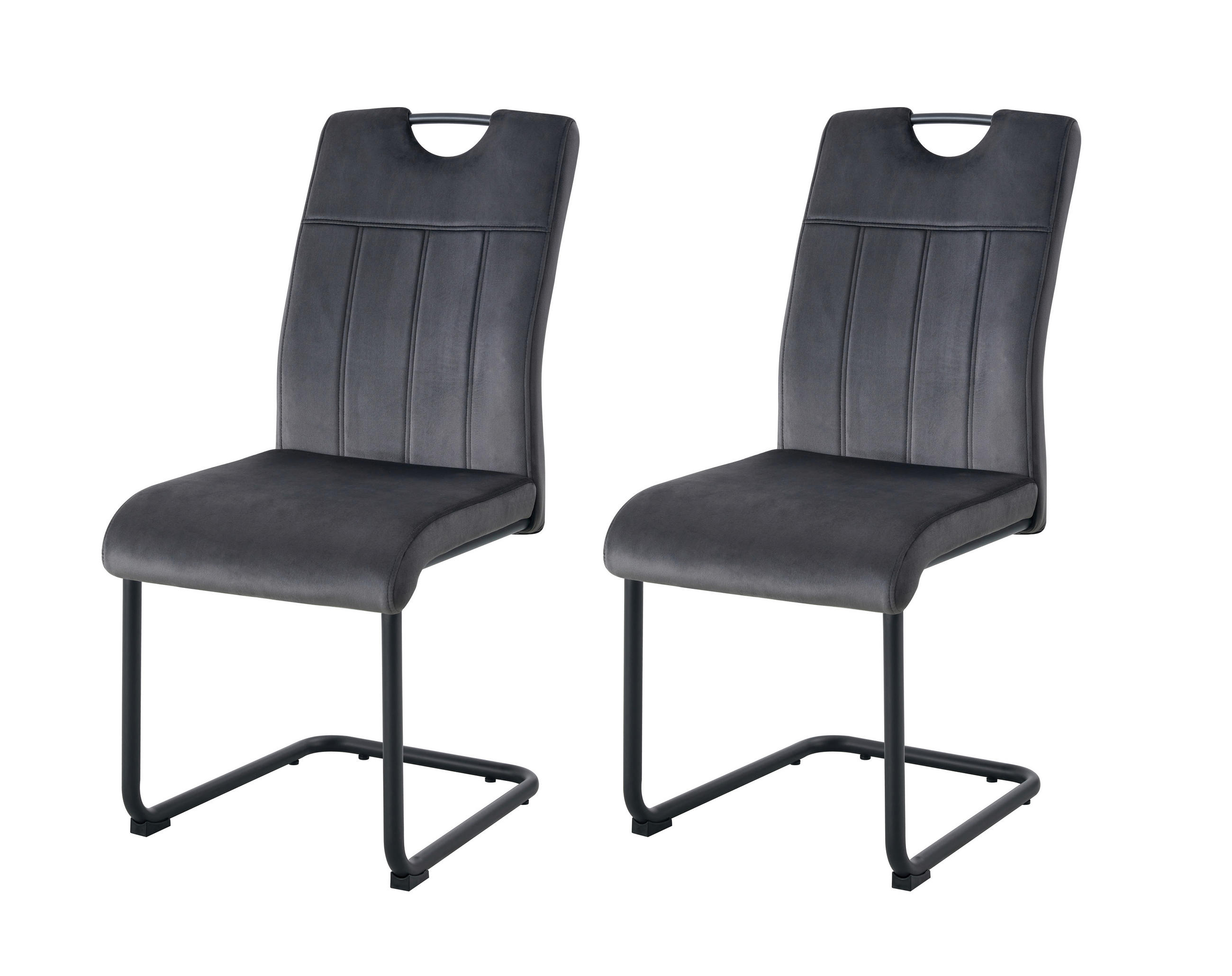 Schwingstuhl-Set Lisa Anthrazit B: 43 cm