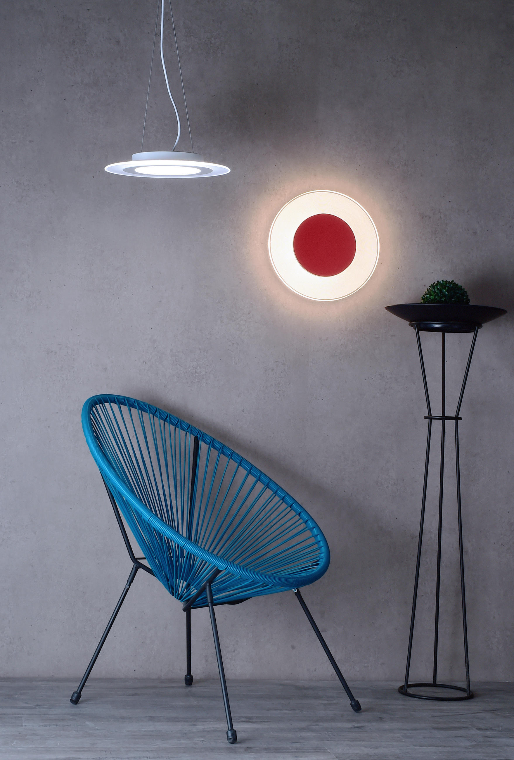 LED-DECKENLEUCHTE Zaniah 29/29/4 cm   - Rot, KONVENTIONELL, Kunststoff (29/29/4cm)