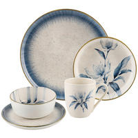 KOMBINOVANI SERVIS    - bela/plava, Lajfstajl, keramika - Landscape