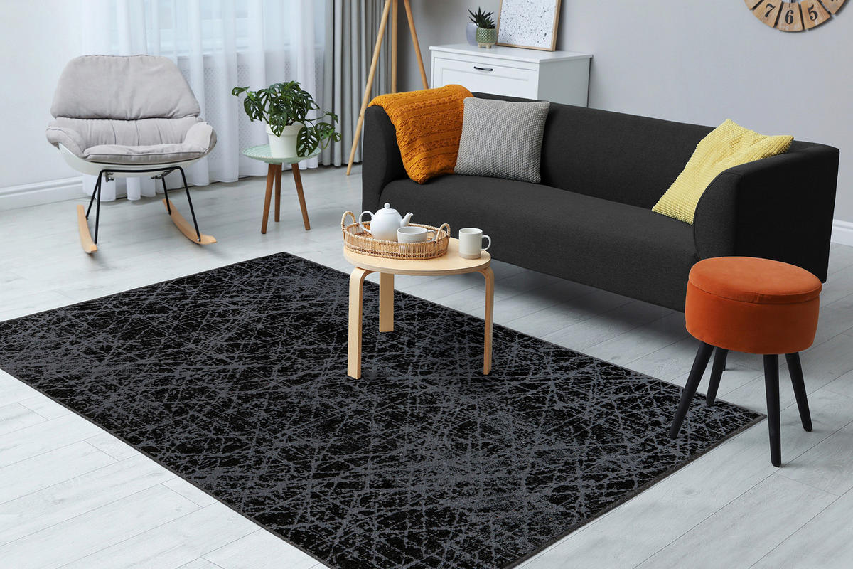 FLATVÄVD MATTA 120/170 cm Kalea  - grå, Basics, textil (120/170cm) - Kayoom
