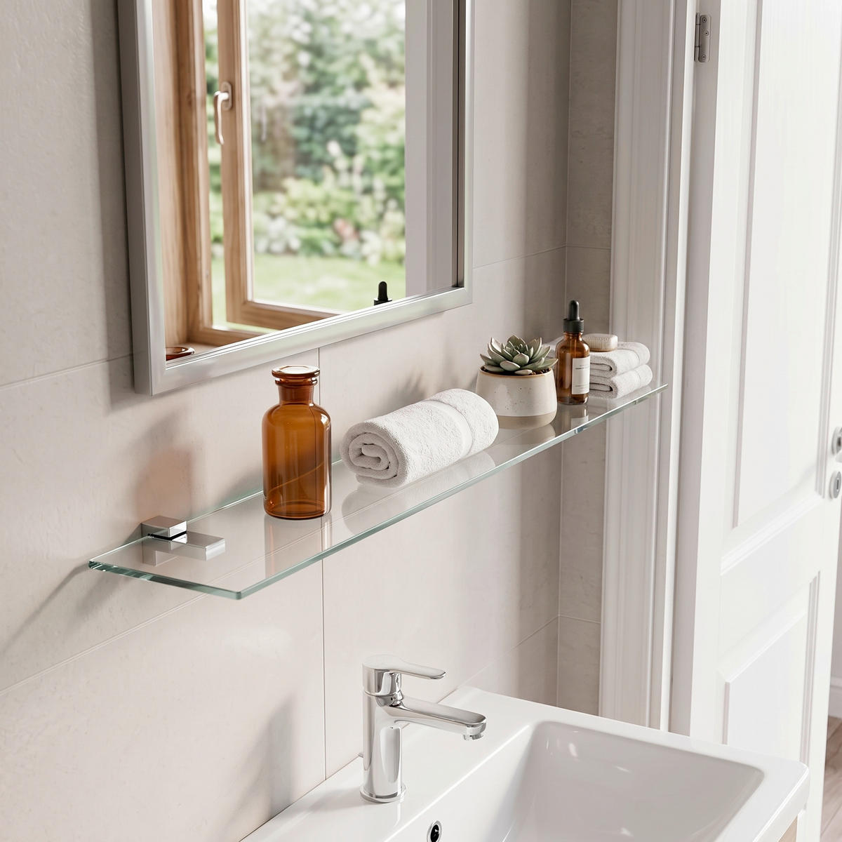 GLASABLAGE Glas Transparent  - Transparent, Basics, Glas (100/12cm) - MID.YOU