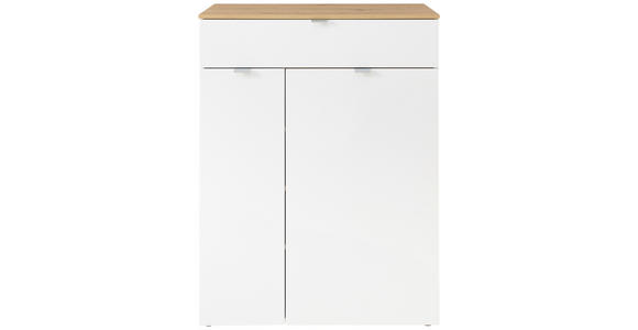 SCHUHSCHRANK 78/103/38 cm - Silberfarben/Schwarz, Design, Holzwerkstoff/Kunststoff (78/103/38cm) - Xora