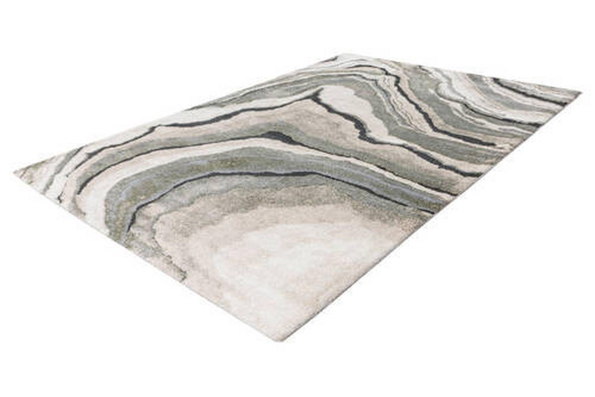 LÄUFER 80/300 cm  - Hellgrau/Grün, KONVENTIONELL, Kunststoff/Textil (80/300cm) - Obsession