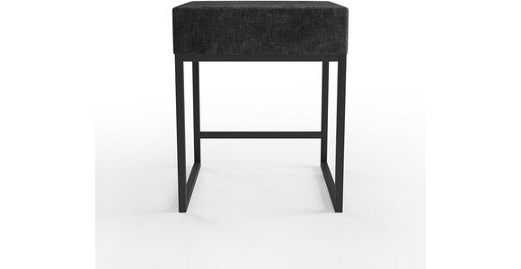 NACHTSCHRANK 45/55/45 cm - Anthrazit/Schwarz, Design, Textil/Metall (45/55/45cm) - Esposa