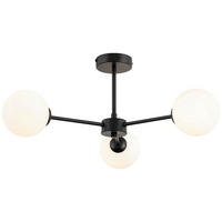 DECKENLEUCHTE 62/25 cm   - Weiß, Trend, Glas/Metall (62/25cm) - Novel