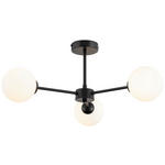 DECKENLEUCHTE  62/25 cm    - Weiß, Trend, Glas/Metall (62/25cm) - Novel