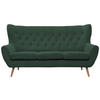 3-SITZER-SOFA Cord Grün  - Grün, Design, Holz/Textil (187/101/95cm) - Stylife