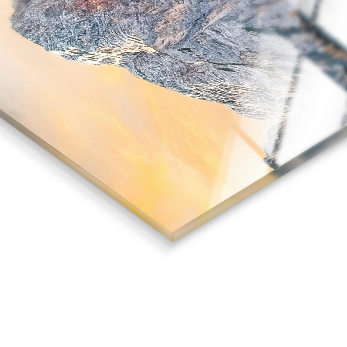 GLASBILD 120/80 cm  - Multicolor, Basics, Glas/Papier (120/80cm)