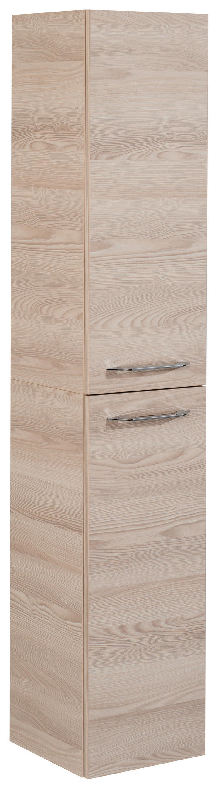 HOCHSCHRANK 30/159/32 cm - Eschefarben/Alufarben, MODERN, Glas/Holzwerkstoff (30/159/32cm) - MID.YOU