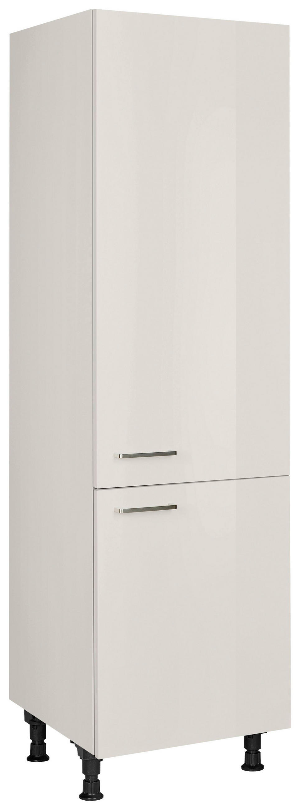 GERÄTEUMBAUSCHRANK 60/216,6/58 cm  in Hellgrau  - Edelstahlfarben/Hellgrau, MODERN, Holzwerkstoff/Metall (60/216,6/58cm) - Nobilia